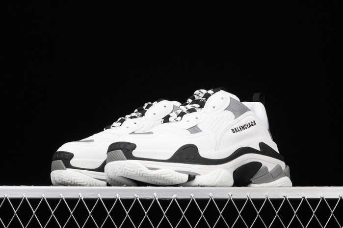 bl triple s trainers sneakers black grey black 121705