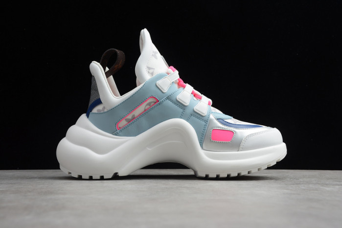 lovt pink white blue sneaker