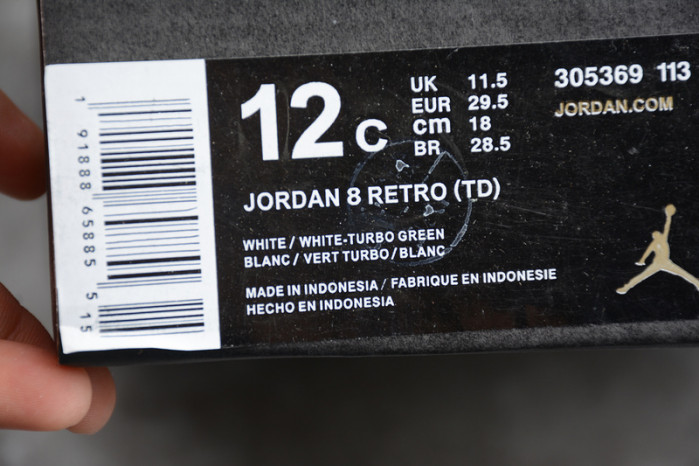 air jordan 8 kids retro south beach 305369-113