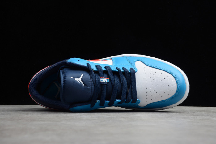 nike air jordan 1 low game time gs blue orbit cv4892-100