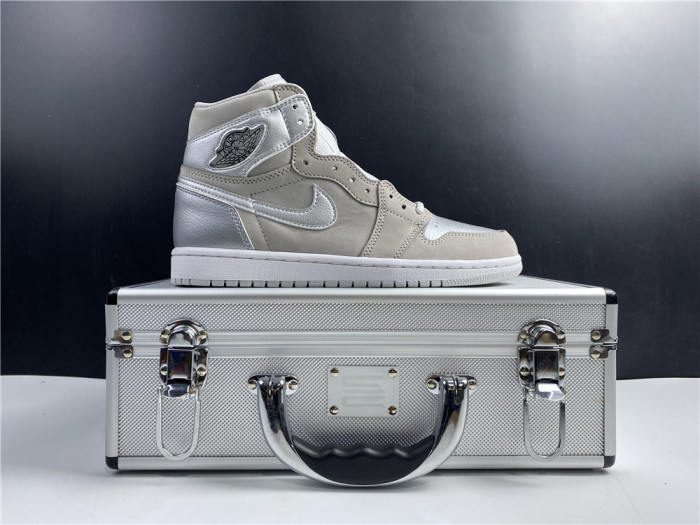 air jordan 1 japan neutral grey metallic silver dc1788-029 (with special box)