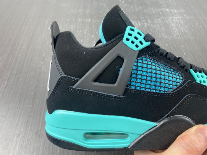 air jordan 4 black tiff any green bq7669-132