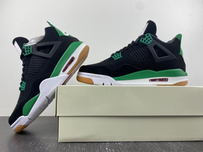 nike sb x air jordan 4 black green 2023 dr5415-030