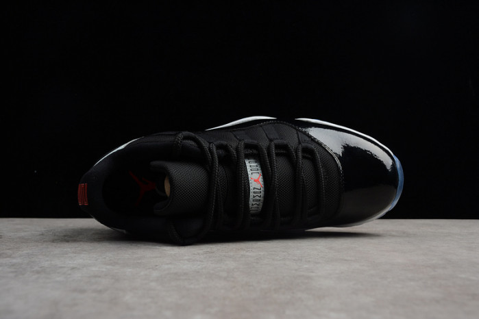 air jordan 11 retro low "infrared 23" black mens 528895-023