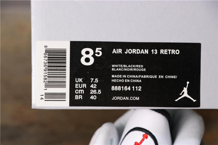 air jordan 13 retro sngl day "love and respect" black/ white mens 888164-112