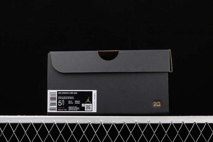 air jordan 1 mid white/light arctic pink-black 555112-103