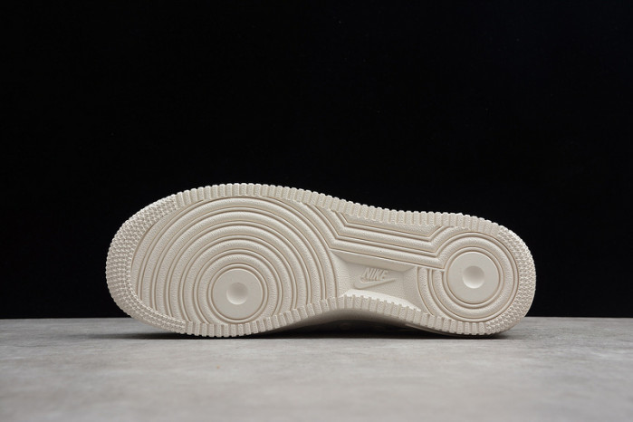 nike air force 1 mid “triple ivory” white - aa6655-100